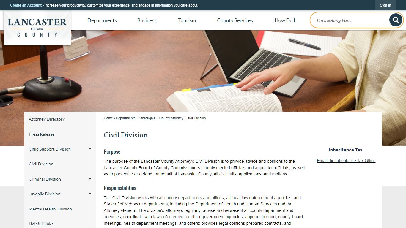 Civil Division | Lancaster County, NE